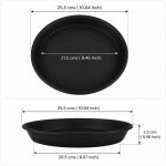 TrustBasket UV Treated Round Bottom Tray/Plate/Saucer Suitable for 10 inch Round Plastic Pot (Black Color) - Set of 12 | Heavy Duty Durable Plant saucerGamla for Indoor & Outdoor Balcony Garden - Image 7