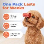 Best Pet Supplies Dog Poop Bags (150 Bags) for Waste Refuse Cleanup, Doggy Roll Replacements for Outdoor Puppy Walking and Travel, Leak Proof and Tear Resistant, Thick Plastic - Image 6