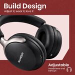 GameSir Bass Wireless Headphones with 40mm Drivers, Deep Bass Stereo Sound, Bluetooth 5.3, Over-Ear Noise Isolation Headset with LED Light, Built-in Mic for PC, Mobile & Laptop (Black) - Image 6