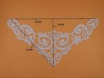 White,Vintage Dyeable Hand Crafted Embroidered Rayon Neck Lace Patch | material for Lace Jewelry,Scrap Book,Suits,Shirts,Dresses Qty 1 piece ,Used As Trims,Borders,Designer Embroidery Patch,Applique,Sewing Supplies,DIY Art & Craft . - Image 4