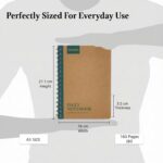Amazon Brand - Solimo Notebooks, Spiral-Bound, Kraft Cover, Lightweight, Pleasing Designs (A5, 160 Pages, 100 GSM, Set of 3) - Image 6
