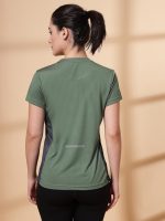 CHKOKKO Gym Tshirt for Women Workout Dry Fit t Shirt Sports Tshirt Lightweight Round Neck Breathable Half Sleeve Activewear Mesh Running Yoga Tops for Woman - Image 4
