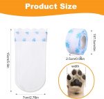 RvPaws Disposable Dog Boots for Paw Protection, 20 Pcs Pet Shoes with Adjustable Self-Adhesive Bandage, Dog Disposable Foot Covers for Outdoor & Indoor Walking (Suitable for Less 12Kg) - Image 2