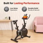 Fitkit by Cult FK7001 Spin Bike with 6Kg Flywheel, LED screen, Adjustable Brake Pad Resistance with Belt Drive System for Fitness at Home Workouts|Max Weight : 110 kg (Black) - Image 4