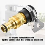 3-in-1 Brass Universal Tap Connector, Quick Connect Water Pipe Adapter, Pipe Connector for Tap 3/4 and 1/2 Inch, Durable and Versatile for Bathroom, Kitchen, Garden, Outdoor, Car Washing - Image 5