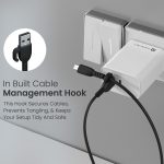 Portronics Konnect Core 3 USB-A to Micro Fast Charging Cable for Smartphones,Tablets, Speakers, Laptops & Other Micro USB Devices,Inbuilt Cable Management Hook,3.0A Max Output,Fast Data Sync(Black) - Image 3