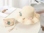 VRITRAZ Comfortable Straw Summer Green Beech Hat and Handbag Perfect Combo for Kids (6-16 Year) - Image 2