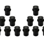 Peony Stainless Steel Drawer Knobs – Ideal for Cabinets, Drawers, and Pulls (Black, Pack of 12 pcs.)