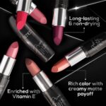 RENEE Prime Matte Lipstick - Vintage Rose, Lightweight & Long-Lasting Formula, Creamy Matte Finish, One Swipe Application, Non-Drying, Vitamin E Infused, 4.5Gm - Image 3