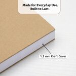 Amazon Brand - Solimo Notebooks, Spiral-Bound, Kraft Cover, Lightweight, Pleasing Designs (A5, 160 Pages, 100 GSM, Set of 3) - Image 5