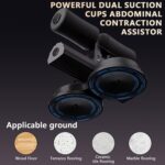 Sit Up Bar Foot Holder - Sit Up Assist | Abdominal Exercise Equipment | Situp Bar With Resistance Band With Suction Cups | Non-Slip Workout Equipment For Core Strength Training Fitness Planks Thigh - Image 3