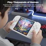 an-bernic RG CubeXX Handheld Gaming Console for Boys 7-14, 3.95'' IPS Display 64GB Preloaded Retro Video Game, 3200mAh Battery, 30+ Emulators, WiFi, Bluetooth, TV-Out, Type-C, RGB Lighting (White) - Image 9