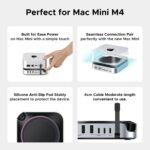 UGREEN Mac mini M4 Dock, 11-in-1 USB C Hub with 8TB M.2 NVMe Enclosure 10Gbps, 5X USB-A and 2X Type C Data Ports, SD/TF Card Slot, Docking Station & Stand for Mac mini M4/M4 Pro - Image 5