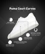 Puma Unisex-Adult Court Curves Sneaker - Image 2