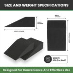 3 Pcs Squat Wedge, Yoga Blocks Pilates Board, Fitness Equipment for Squat Form Improvement and Calf Stretching Exercises, Portable Exercise Blocks with Carrying Bag for Home Gym - Image 7