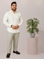 Leriya Fashion Men's Formal Button Down Shirt – Slim Fit Shirt's for Men | Textured Long Sleeve Polycotton| Business & Meeting Ready (Available in Plus Size) - Image 3