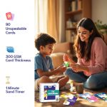 GiniMini The Unspeakable Word Guessing Game for Kids Aged 5 Plus Fast-Paced Educational and Party Game 90 Cards One Minute Sand Timer and Manual Improves Vocabulary Communication and Thinking Skills - Image 3