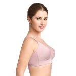TRYLO Riza T-FIT Women's Non-Padded,Non-Wired,Full Coverage,Seamless 100% Cotton Feel Fabric Bra Available in Multicolor - Image 3