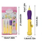 Punch Needle Tool, Adjustable Embroidery Punch Needle, Sewing Embroidery Punch Pen, Felting Threader Needles for Embroidery Rug DIY Handmade Art Crafts ((Set of 1) (Design 2) - Image 3