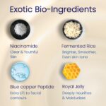Bio-Essence Bio-Vlift 4V Face Lifting Cream, Firming, Tightening, Double Chin Firming, Hyaluronic Acid, Fermented Rice, Niacinamide, Face Moisturizer for Women, Ideal for All Skin Types, Anti Ageing, 45g - Image 5