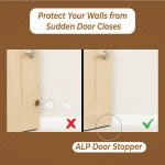 Heavy Duty Rubber Door Stopper Anti-Slip Non-Slip Door Wedge Strong Grip for Tiles, Marble, Wood, Carpet & Cement Floors | Home, Office, Warehouse & Classroom Doors (Black, Pack of 2) - Image 3