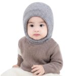 Gajraj Winter Warm Ear Protection Knitted Woolen Unisex Baby Hat (6 Months-6 Years)