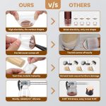 8 Pcs Silicone Chair Leg Floor Protectors, Premium Felt Furniture Pads for Hardwood Floors, Furniture Sliders for Chair Legs, Stool Leg Protectors Cap for Avoid Noise and Scratches(Large) - Image 5