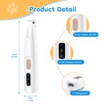 Mcbazel Pet Razor, Waterproof Paw Hair Trimmer, Cat Clipper, Low Noise Dog Shaver, Rechargeable Paw Cutter with LED Light for Dogs and Cats - Image 8