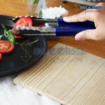 Stainless Steel Utility Tong for Kitchen Frying Cooking BBQ Tong | Serving Tong (Blue) - Image 3
