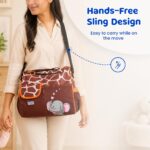 Bumtum Baby Diaper Bag For Mothers | Spacious Waterproof Backpack With Multiple Pockets To Easily Organise Baby Essentials, Various Sized Pockets (Elphie Orange) - Image 5