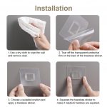 Wall Mounted Soap Holder with Lid, Self-Draining Case for Bathroom & Kitchen, No Drilling Soap Dish with Dust-Proof Cover Drainage Box, Soap Draining Rack, Adhesive Wall Installation Soap Case - Image 3