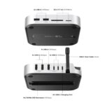 UGREEN Mac mini M4 Dock, 11-in-1 USB C Hub with 8TB M.2 NVMe Enclosure 10Gbps, 5X USB-A and 2X Type C Data Ports, SD/TF Card Slot, Docking Station & Stand for Mac mini M4/M4 Pro - Image 2