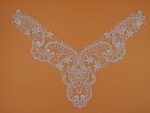 White,Vintage Dyeable Hand Crafted Embroidered Rayon Neck Lace Patch | material for Lace Jewelry,Scarp Book,Suits,Shirts,Dresses Qty 1 piece ,Used As Trims,Borders,Designer Embroidery Patch,Applique,Sewing Supplies,DIY Art & Craft . - Image 4