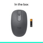 Logitech M196 Bluetooth Wireless Mouse, Compact and Portable Mouse for Laptops, Tablets and More, 12-Month Battery, Smooth Tracking, Compatible with PC and Mac, Windows and macOS - Graphite - Image 3