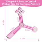 Bluedeal Cat Eye Nail Magnet Tool with Steel Ball, Multifunctional Nail Magnet for Cat Eye Gel Polish, Dual End Nail Art Magnet Tool for Salon and Home DIY Nail Design (4 in 1 Cat Eye / Pink) - Image 6
