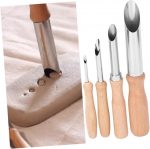 Worison 4 Pcs Round Hole Cutter Stainless Steel Circle Shaping Pottery Clay Sculpture Tools - Image 4