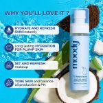 Moody 7D Hydro Burst Hydrating Face Mist & Essence Toner with Hyaluronic Acid Vitamin B5 & Rice Water for Hydrated & Plumped Skin | Face Mist for Soothing And Pore Tightening | Alcohol-Free Toner for Glowing Skin |100% Vegan | 72 Hour Hydration,110ml - Image 3