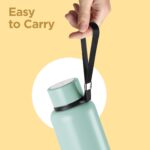 Milton Aura 1000 Thermosteel Water Bottle, 24 Hr Hot and Cold I Leak Proof Lid, ISI Certified I Vacuum Insulated I for Office, Gym, School I Grey - Image 6