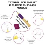 Punch Needle Tool, Adjustable Embroidery Punch Needle, Sewing Embroidery Punch Pen, Felting Threader Needles for Embroidery Rug DIY Handmade Art Crafts ((Set of 1) (Design 2) - Image 2