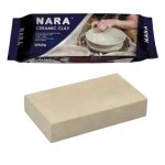 NARA Ceramic Clay for Pottery, Hand Sculpting, Wheel Throwing & Ceramic Art Projects – Soft, Sculpting & Natural Clay, Natural Kiln-Fire Clay for Artists & Hobbyists – 500g - White