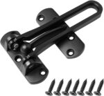 Home Security Door Lock, 1 Pack Latch Guard Clasp Front Door Locks for Kids, Home Reinforcement Lock for Swing-in Doors, Hotel Door Latches