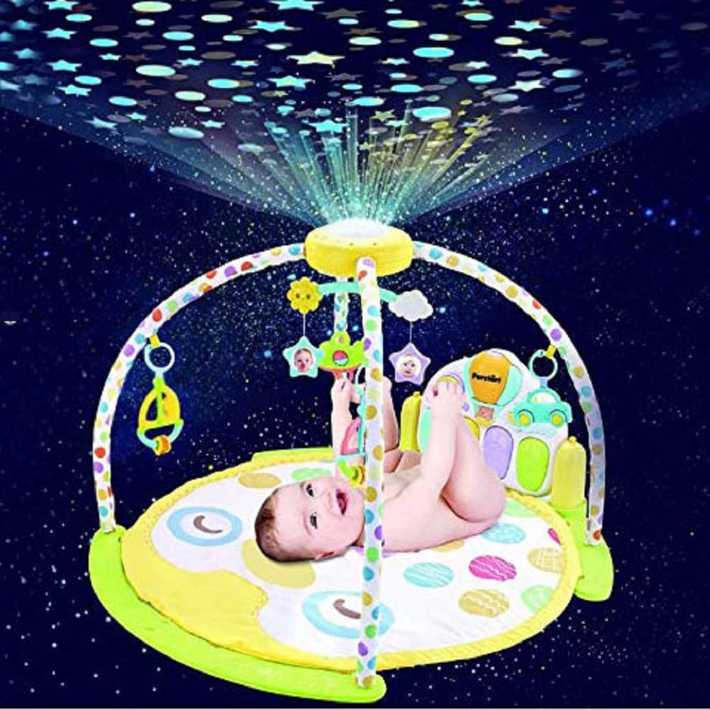 61kPsKvYpWL._SL1001_.jpg Newborn Soft Crawling playmat Kids Activity Piano mat Plush Playing Mat for Baby Baby Gym Play Mat Kick and Play Piano Gym Gift for Newborn Infants Toddlers - Image 1
