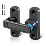 HASTHIP® Zinc Alloy Door Lock for Bedroom, Heavy Duty 180 °/90 ° Flip Latch with Hardware Installation, Rugged Metal Locking for Doors, Cabinets, Gates