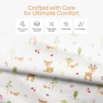 haus & kinder Muslin Blanket for New Born Baby, Soft Breathable Baby Blankets Newborn, Baby Blanket for 0-2 Years, New Born Babies Essentials | Woodland - Image 3