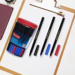 Reynolds AEROSLIM Ball Pen SET - 70 PENS (60 BLUE, 5 Black, 5 Red) | PEN WITH COMFORTABLE GRIP |BALL PENS FOR WRITING | PEN FOR STUDENTS & OFFICE STATIONERY | 0.7 mm TIP SIZE - Image 2