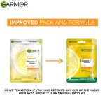 Garnier Vitamin C Sheet Mask, Hydrating, Brightening & Anti-Dark Spots, 28g | Hydrates skin, boosts the skin's overall glow reduces dark spots | Enriched with lemon and Vitamin C - Image 8