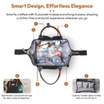 StarAndDaisy Diaper Backpack For Mothers For Travel/Diaper Bags For Mom With Multi Compartments, Insulated Bottle Pockets, Waterproof, Ultra Soft Oxford Fabric, 24Lt Capacity - Black - Image 4