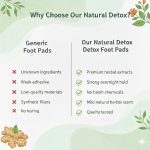 Detox Foot Patch 20 Pads | Herbal Kinoki Foot Detox Pads with Bamboo Vinegar & Ginger Extract | Overnight Cleansing Foot Patches for Sleep Support, Stress Relief & Foot Care - Image 3