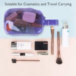 Transparent Pen, Pencil Pouch for College, School and Office I Makeup Bag I Multipurpose Stationery and Travel Bag (Neon) - Image 2