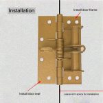 Openja 3 in 1 Automatically Door Hinge Lock, Self-Closing Wooden Door Closer, Hardware Spring Hinge, Automatic Self Closing Door Hinges with Positioning 90 Degrees.(Pack of 1, Multi Color) - Image 2